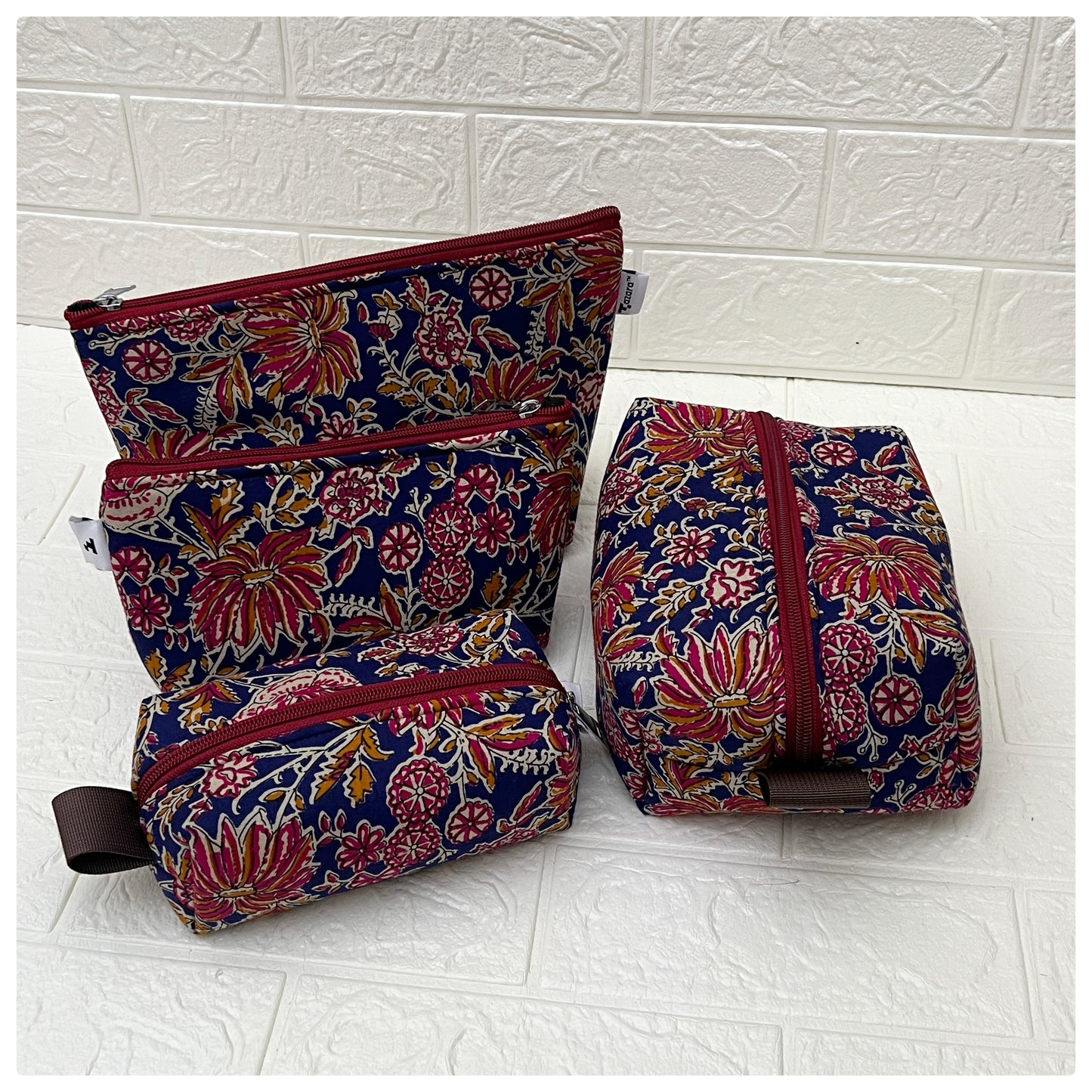 NAVY JOYPURI POUCHES