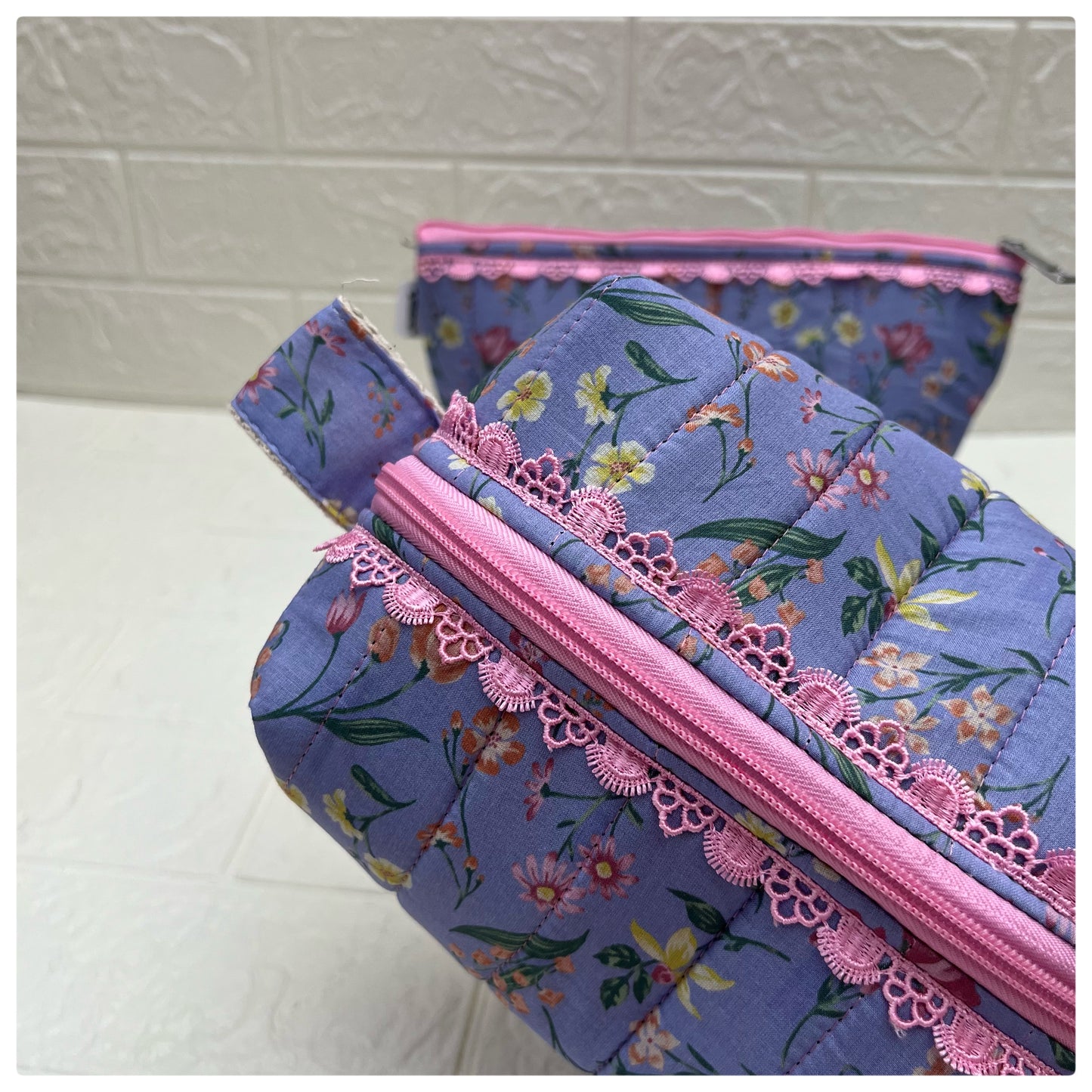 SKYPINK QUILTED POUCH