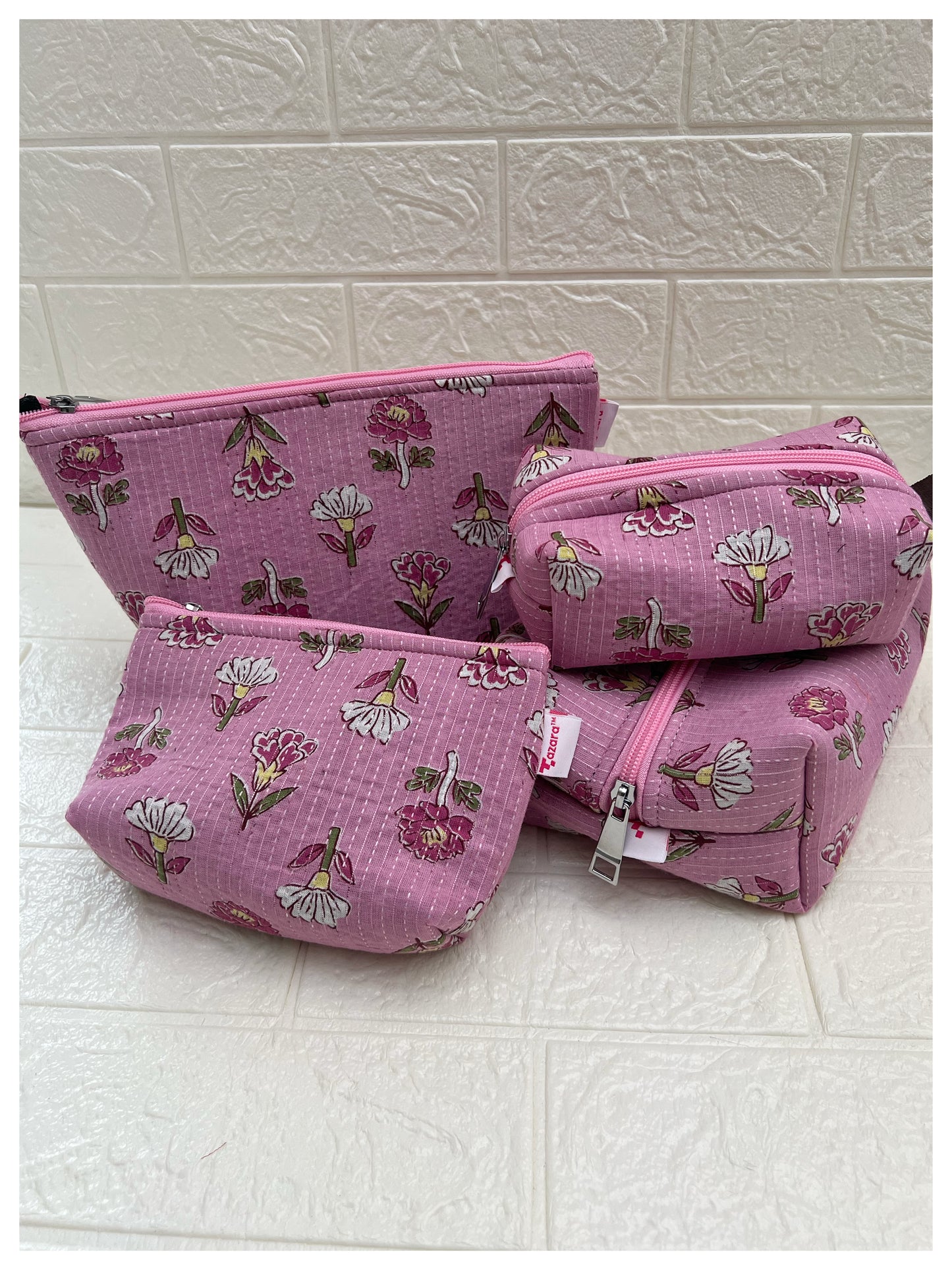 PINK KATHASTITCH POUCHES