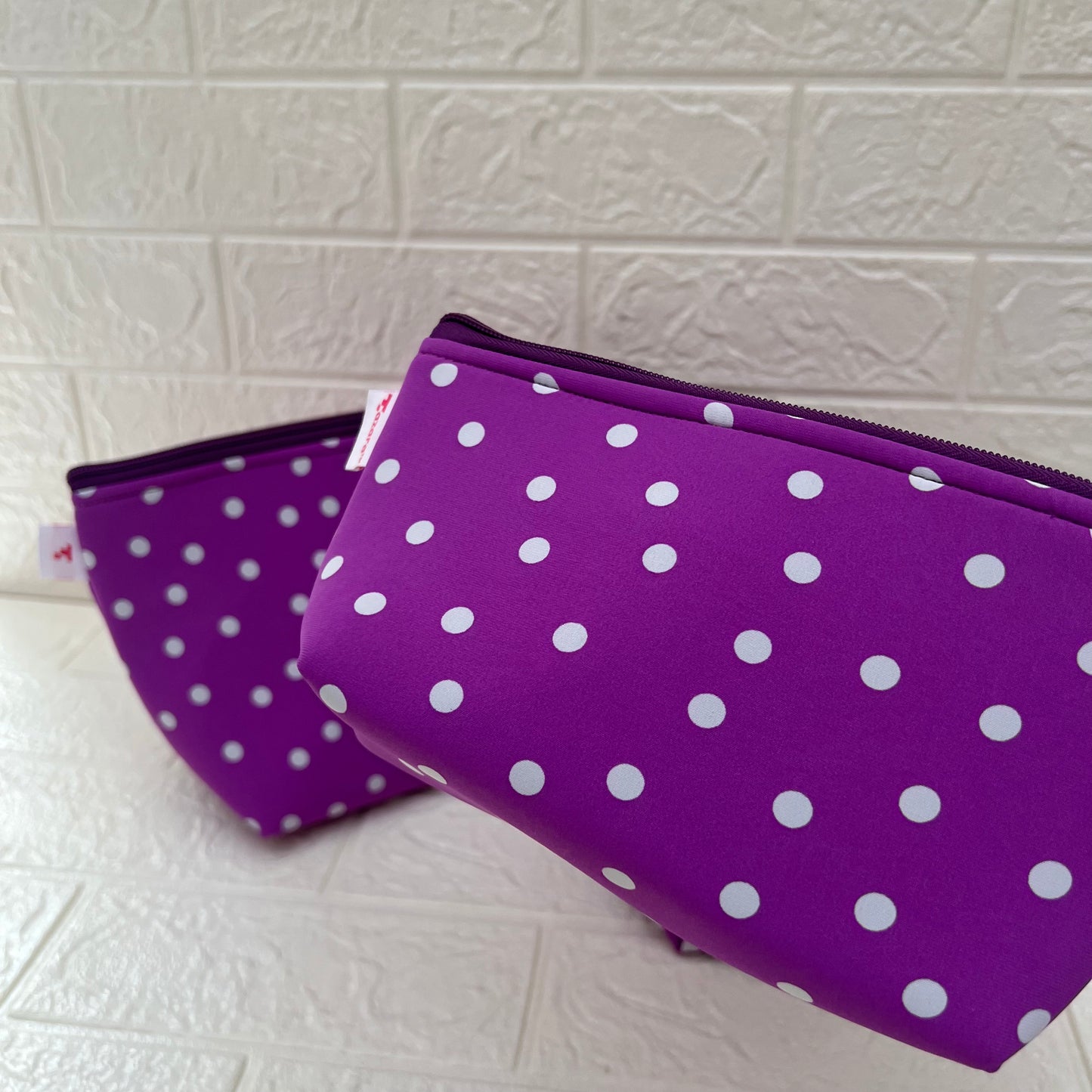 PURPLE POLKA POUCHES
