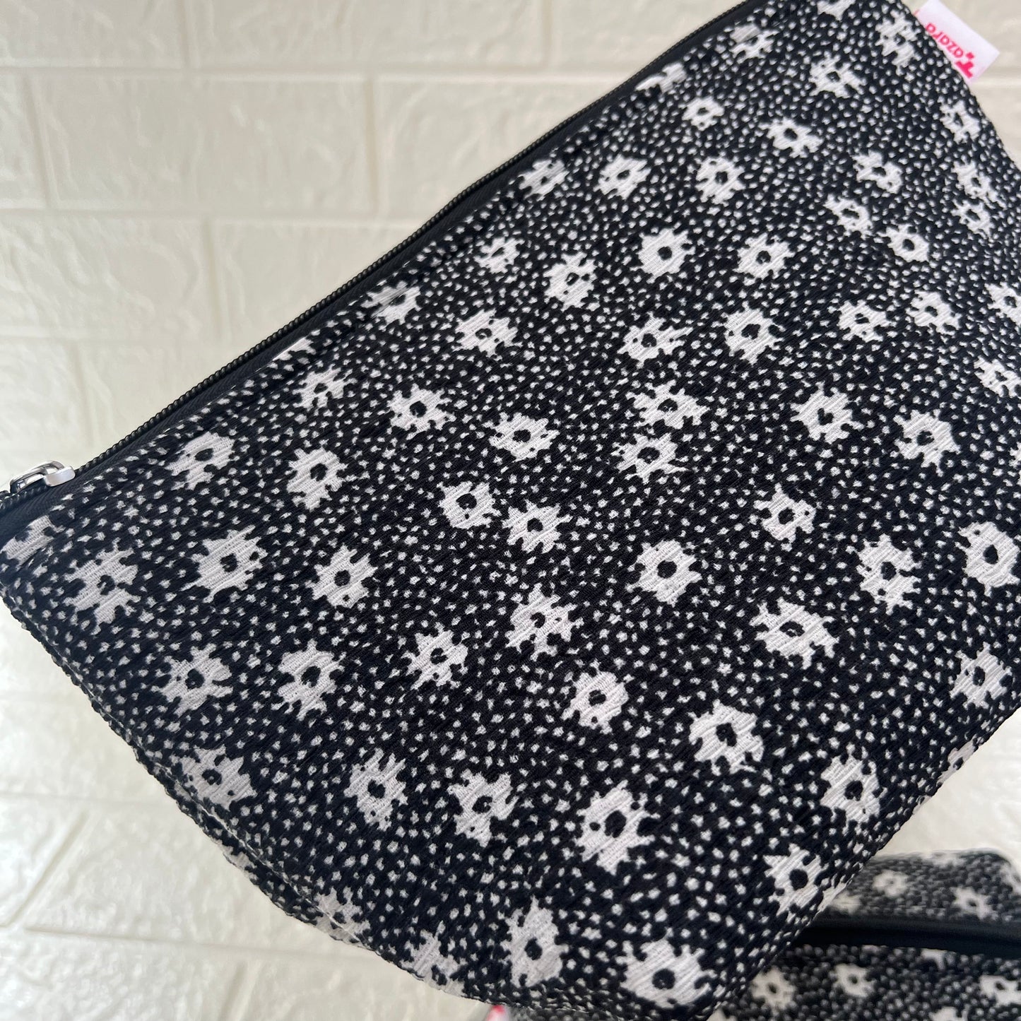 BNW POLKA FLORAL POUCHES