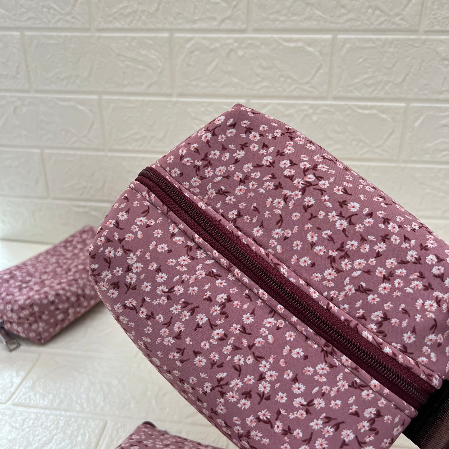 ONION PINK FLORAL POUCHES