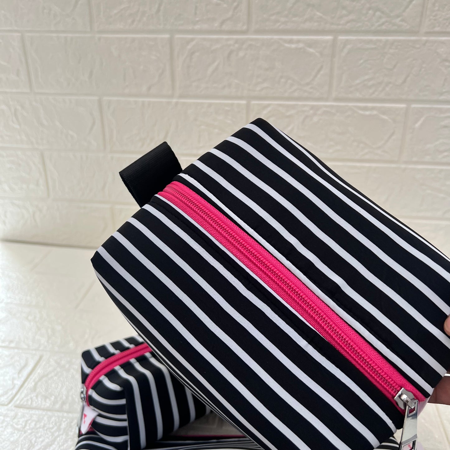 BNW STRIPE POUCHES