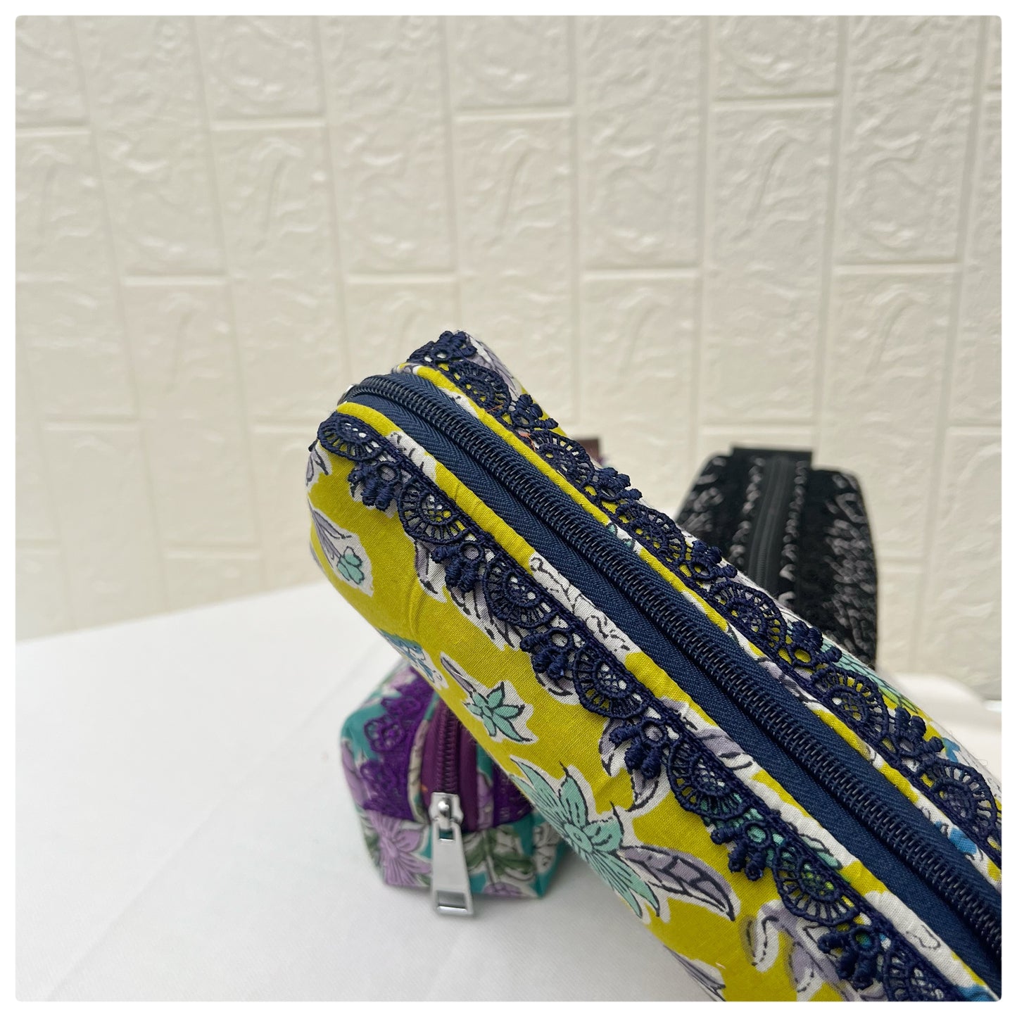 LIGHT-GREEN JOYPURI PENCIL POUCH