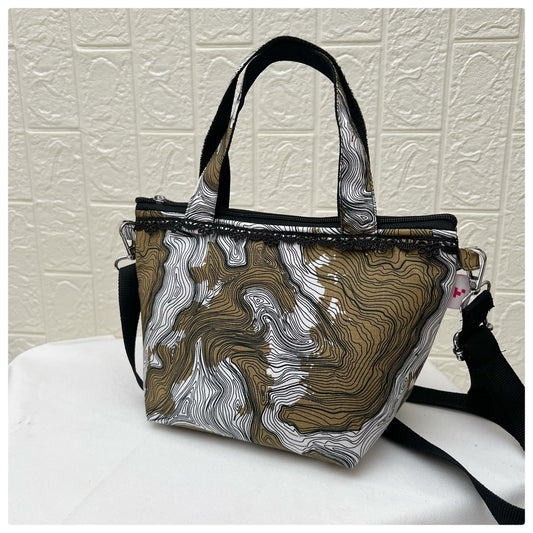 WHITE BROWN CROSSBODY BAG