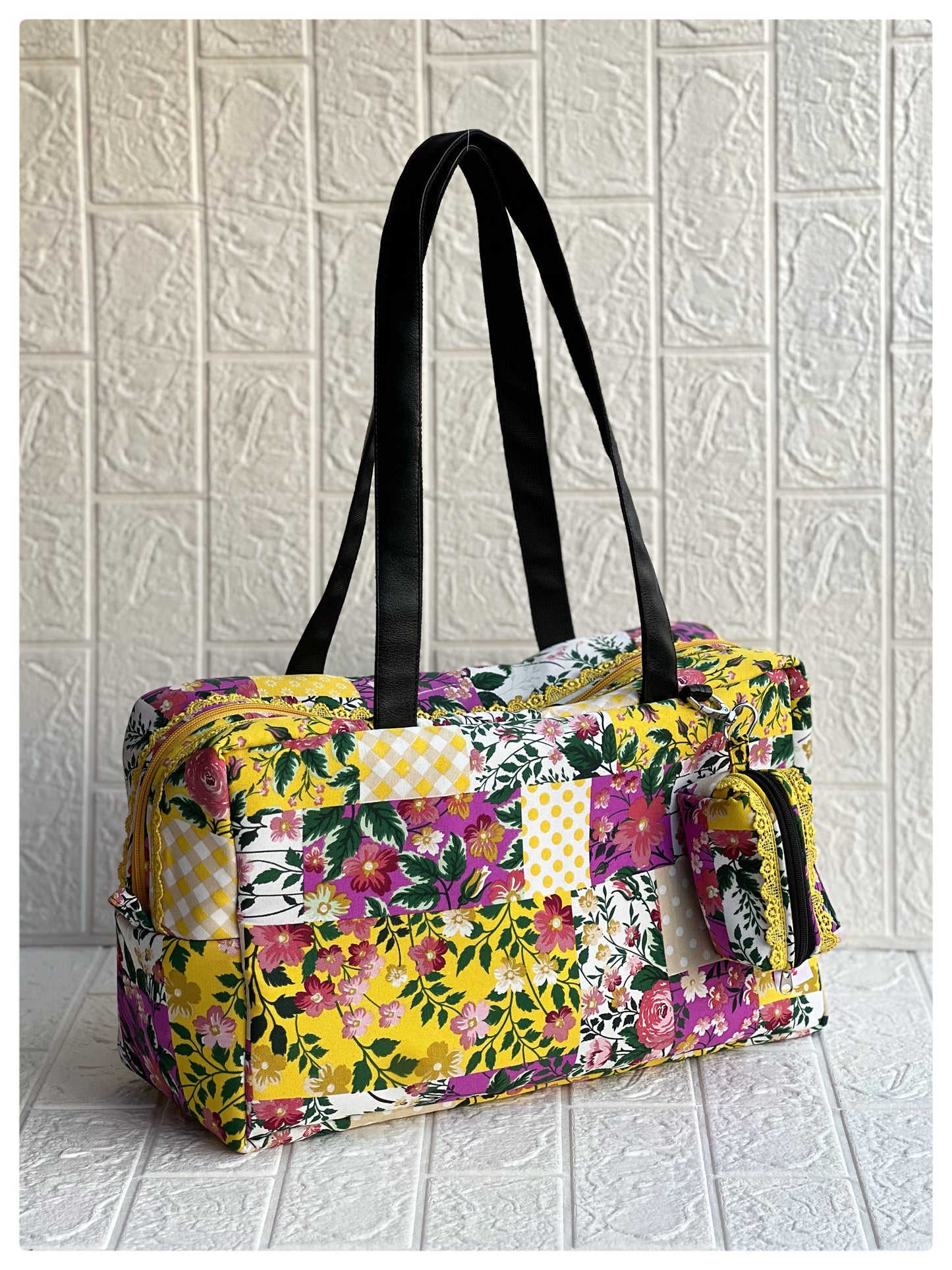 YELLOW FLORAL PABLO TOTE