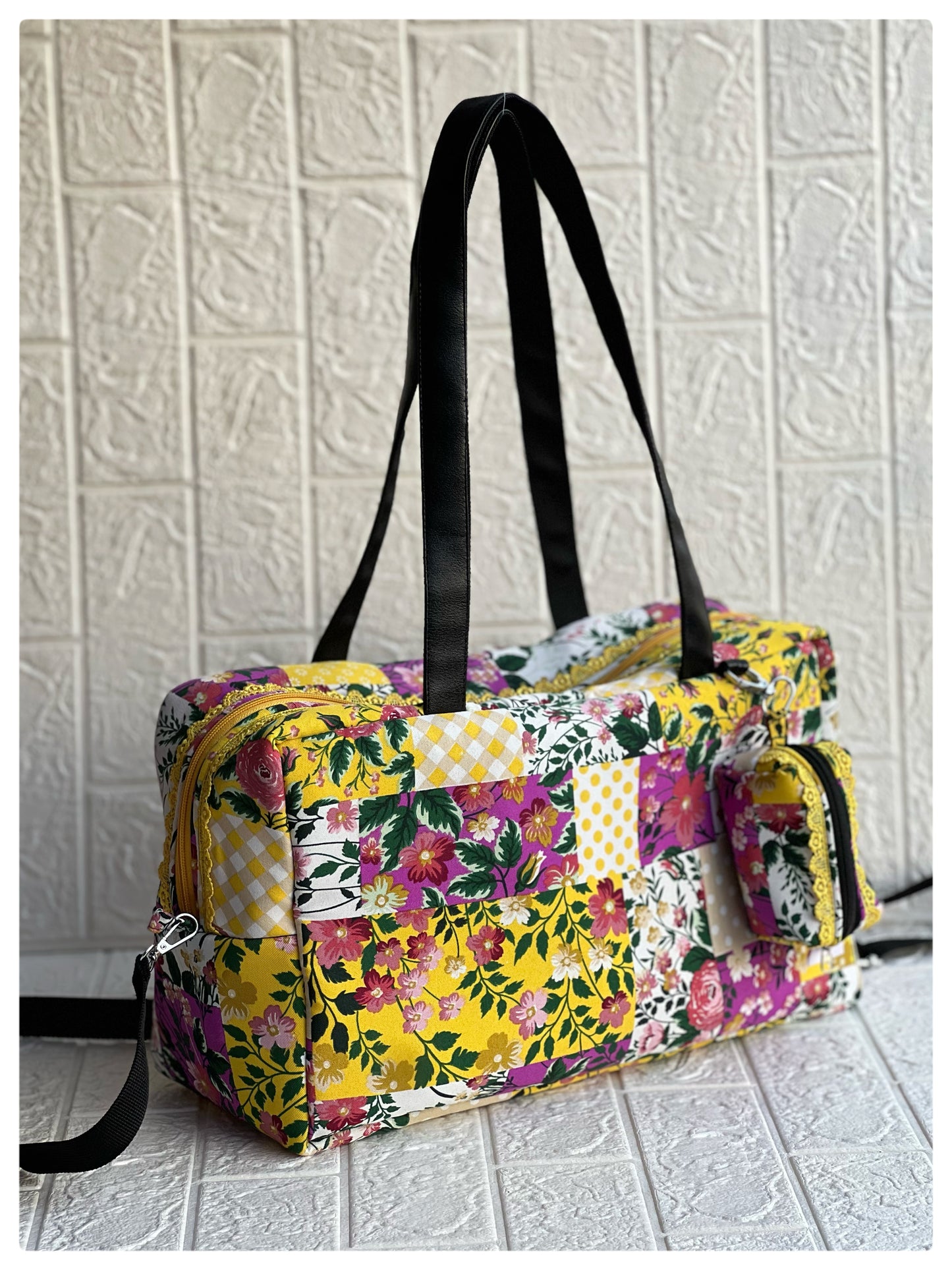 YELLOW FLORAL PABLO TOTE