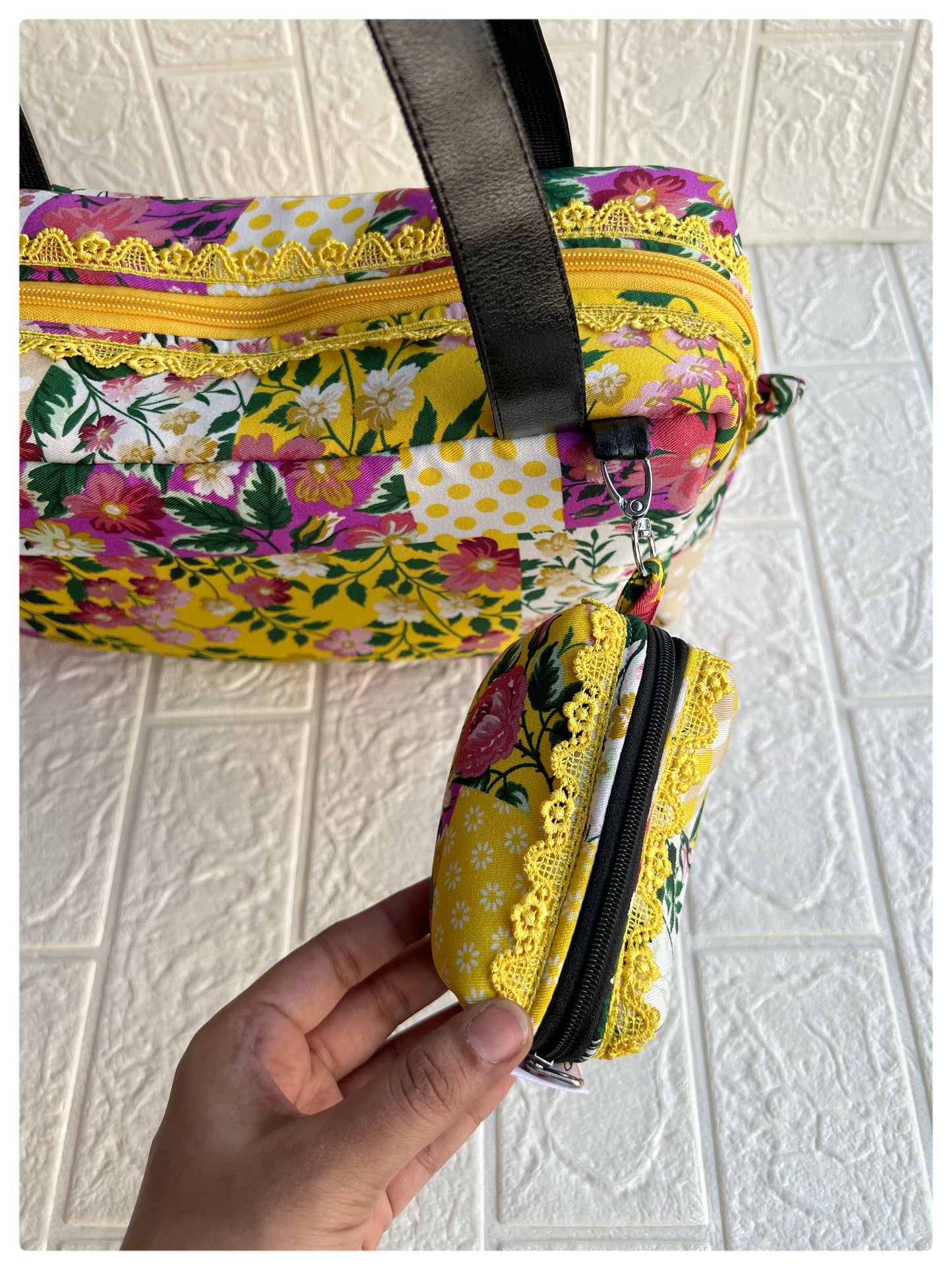 YELLOW FLORAL PABLO TOTE