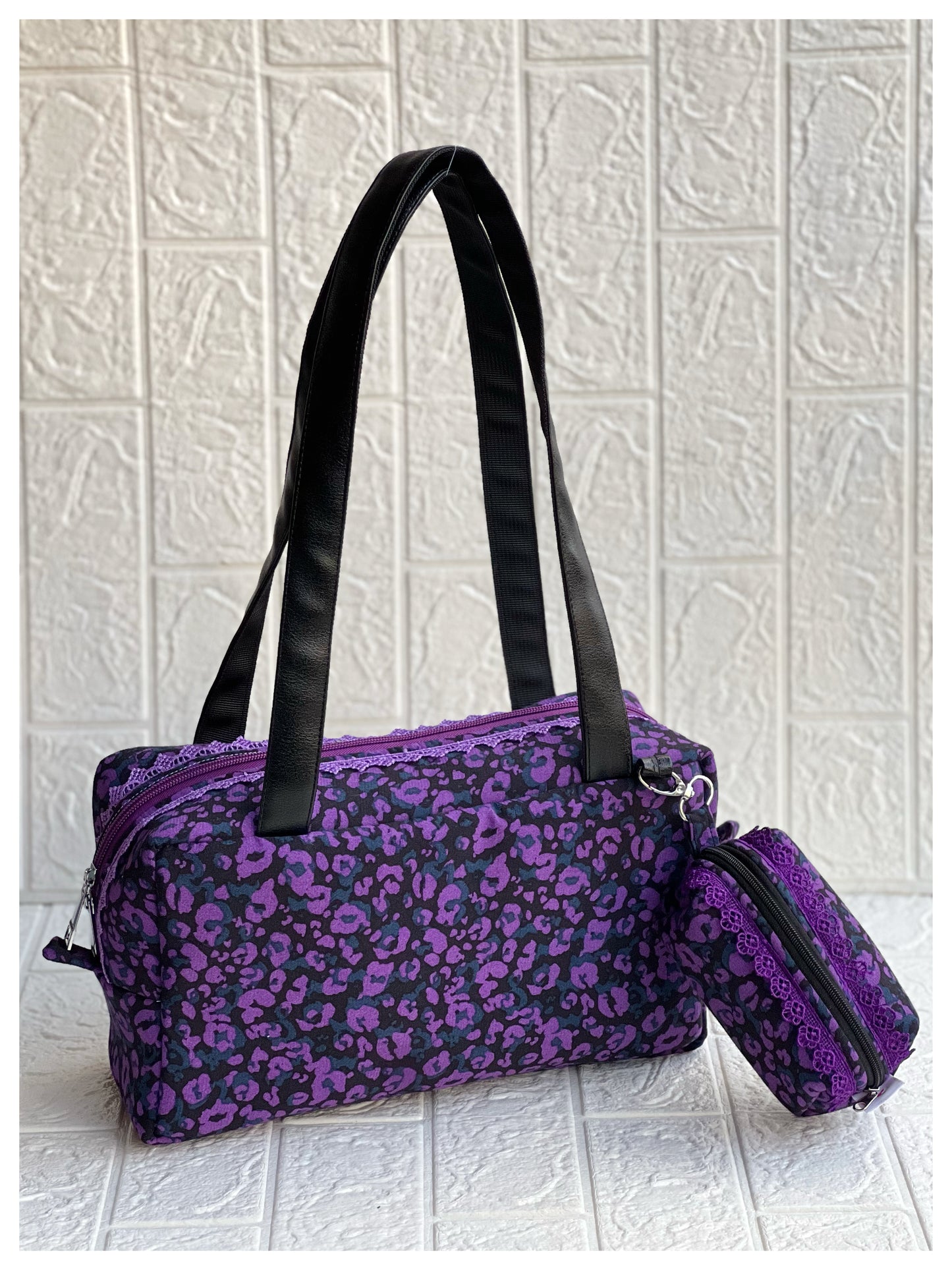 PURPLE TIGER PAMELA TOTE