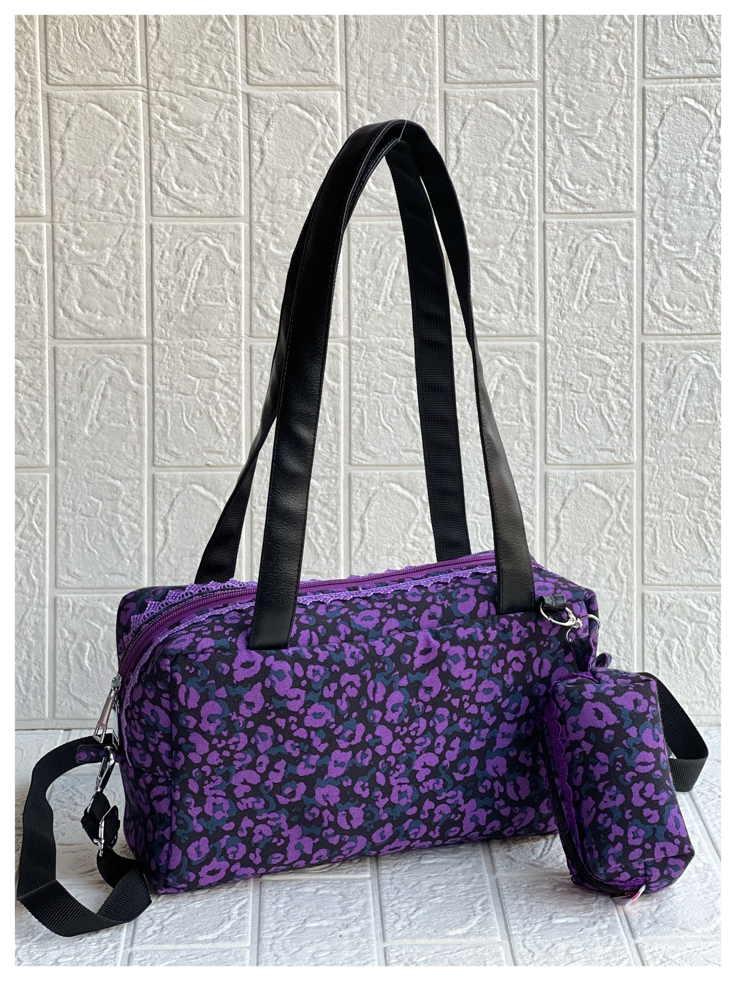 PURPLE TIGER PAMELA TOTE