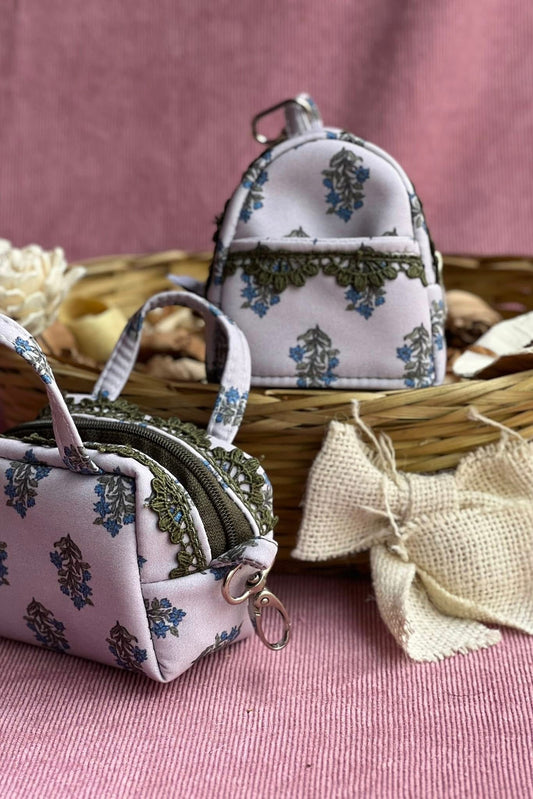 ASH GREEN SOFTSHELL BAG-CHARM