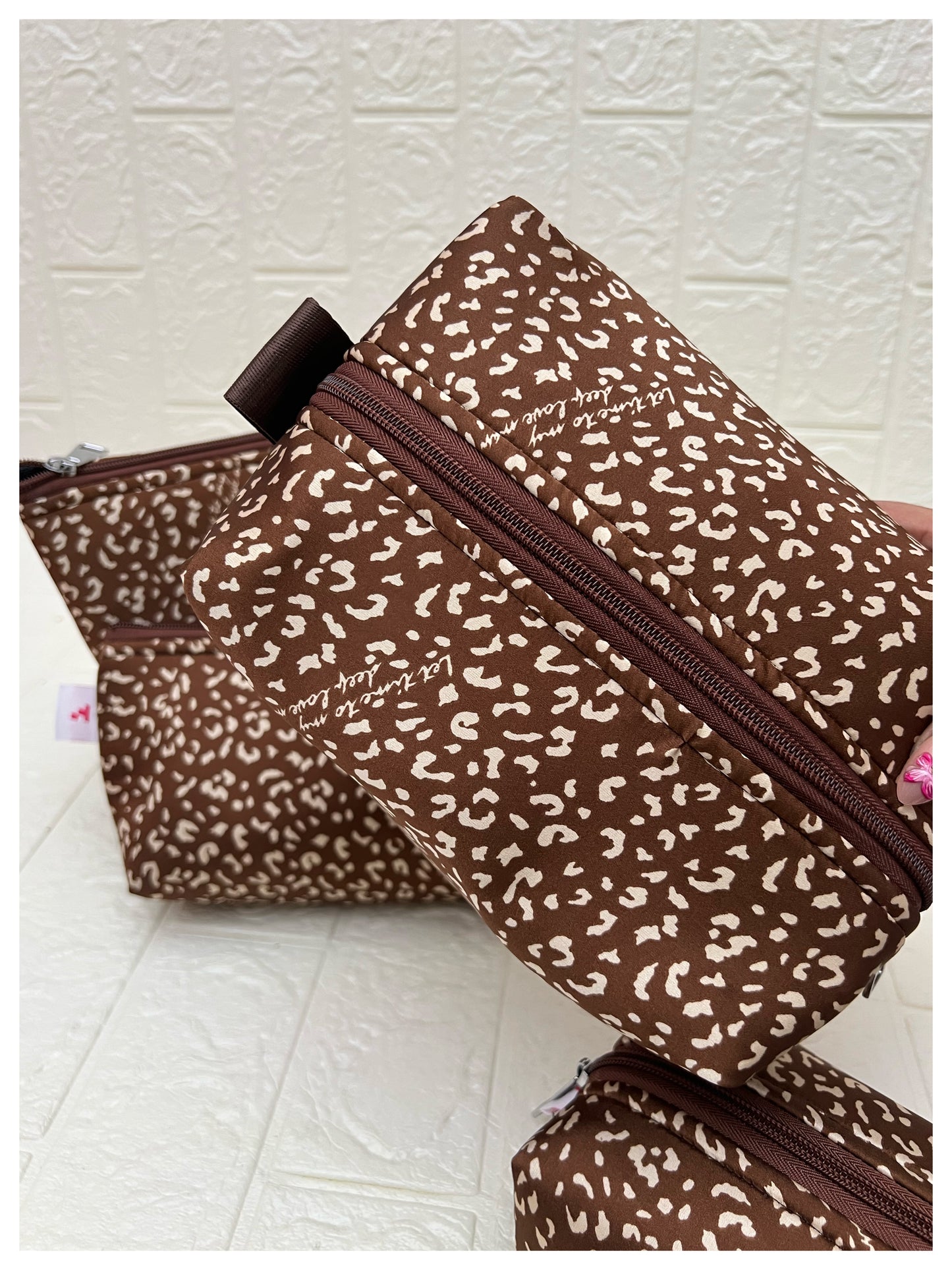 BROWN JAGUAR POUCHES