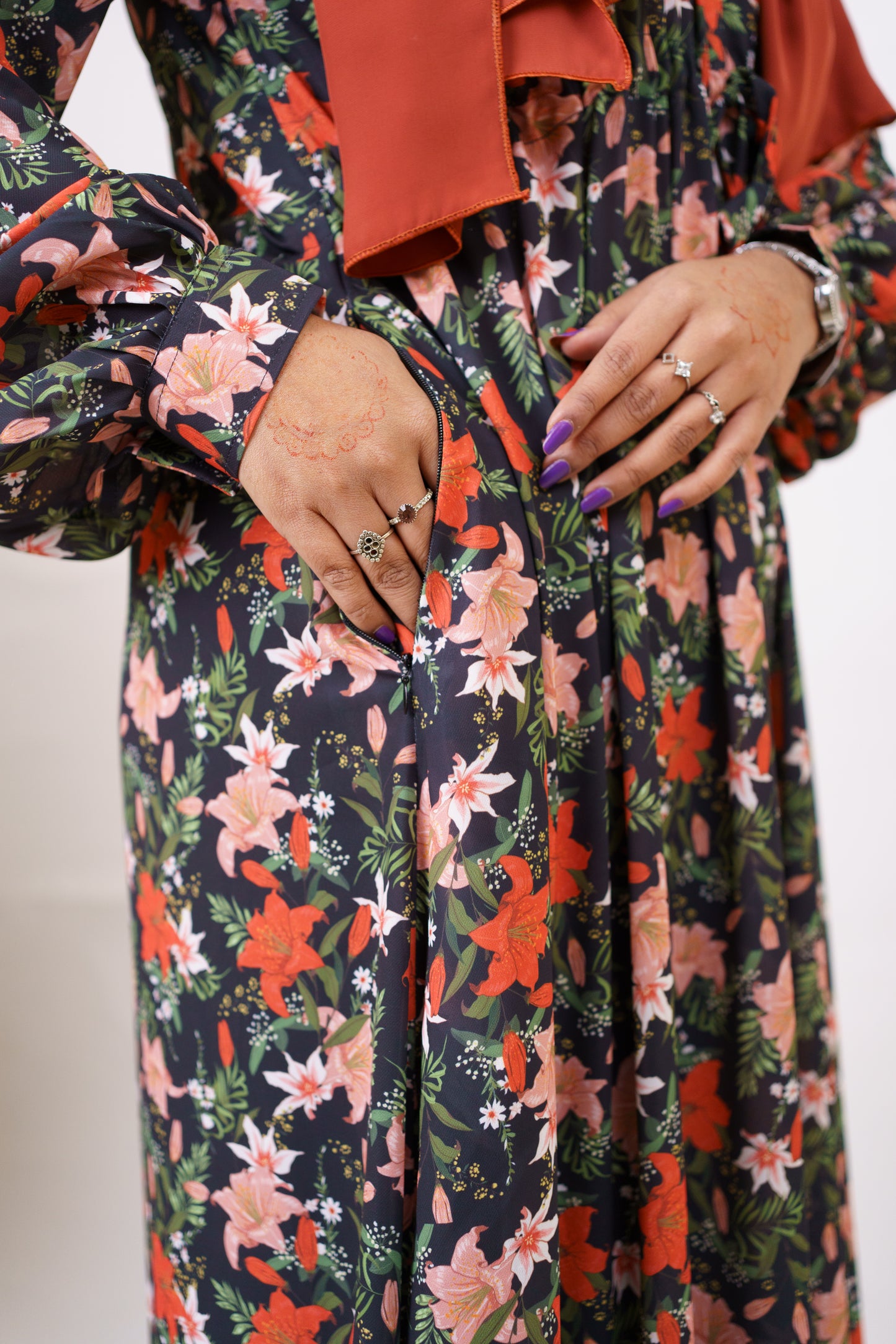 Orchid Black Long Gown