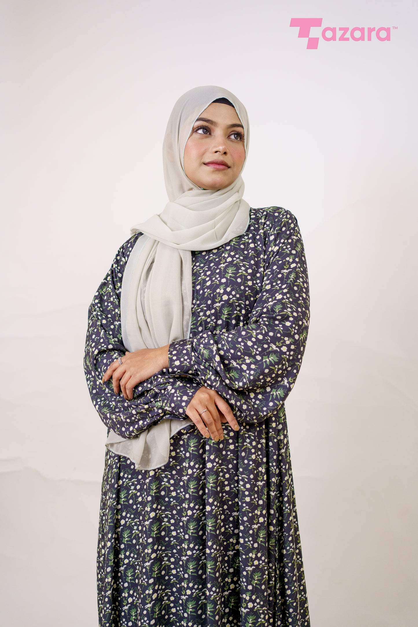 Black Snowdrop Long Gown