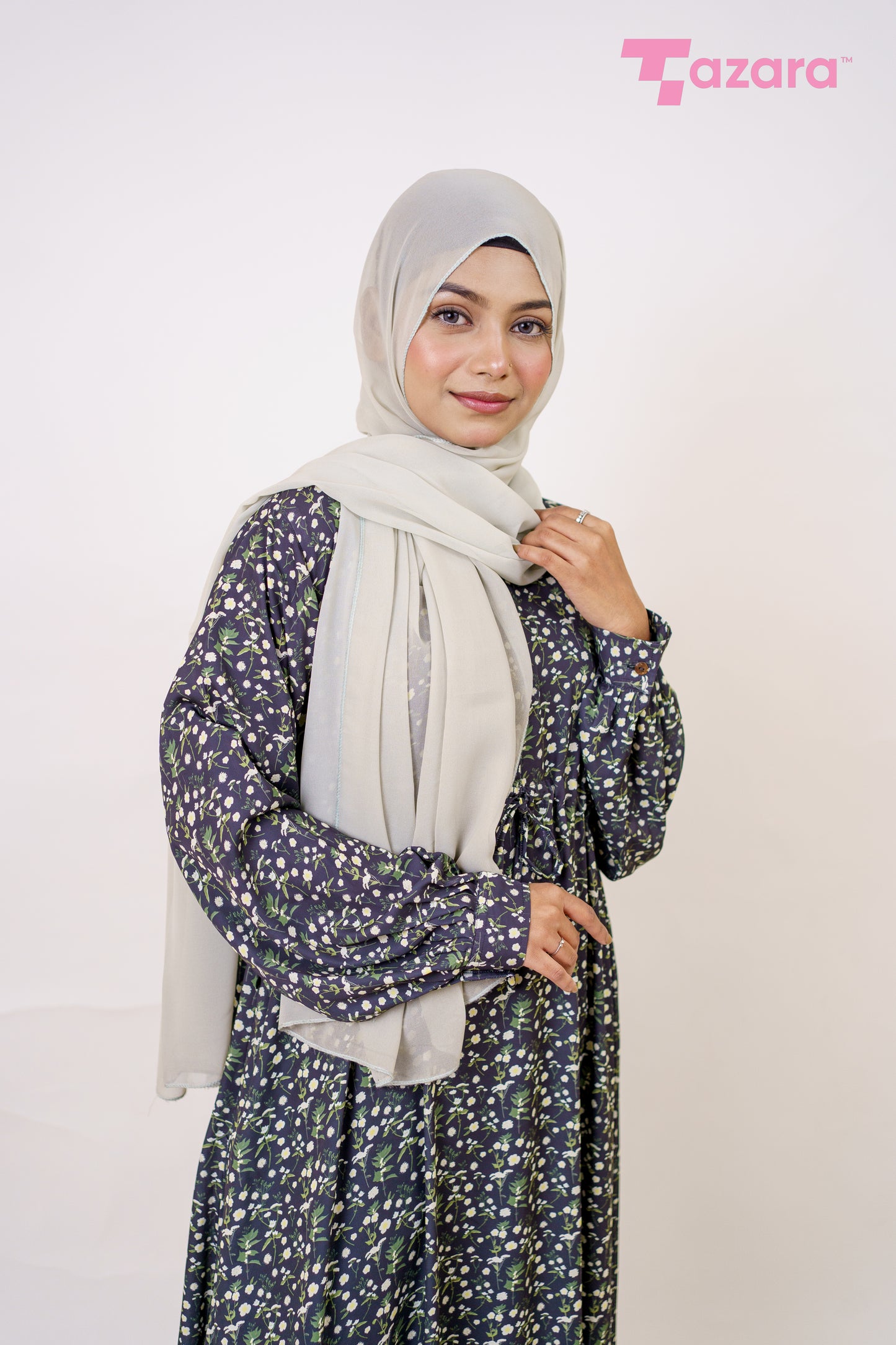 Black Snowdrop Long Gown