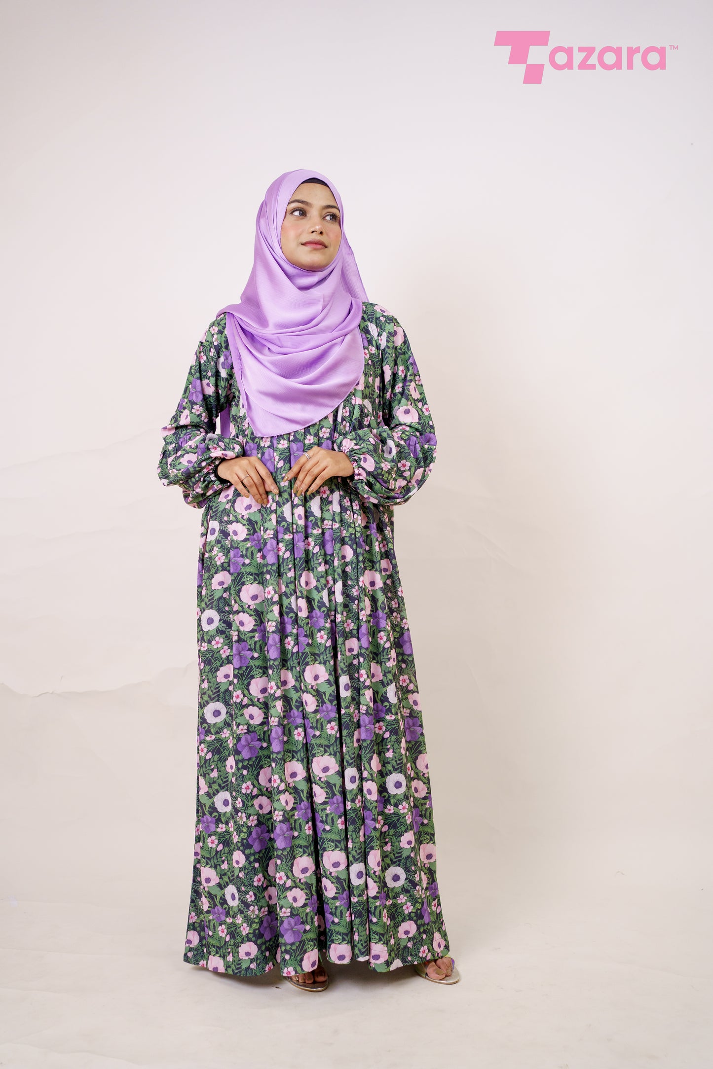 Purple Poppy Long Gown