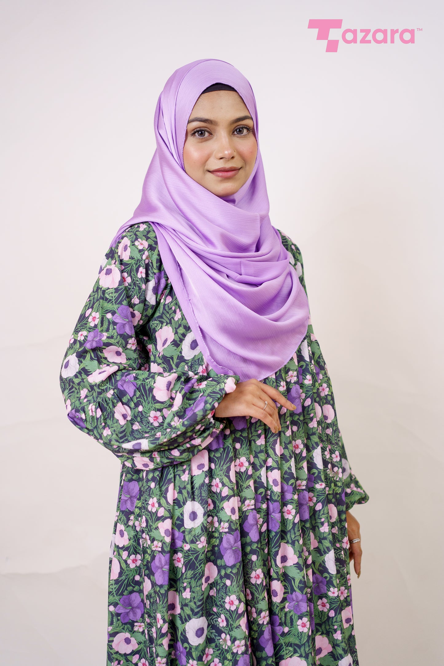 Purple Poppy Long Gown