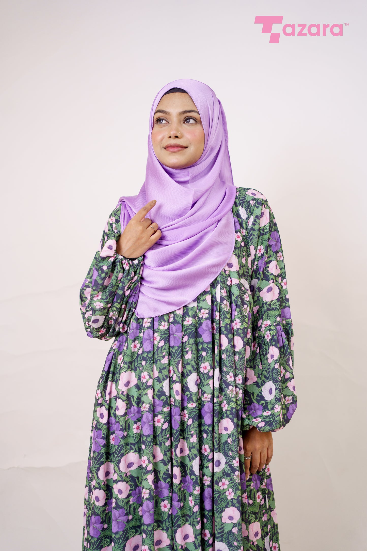 Purple Poppy Long Gown