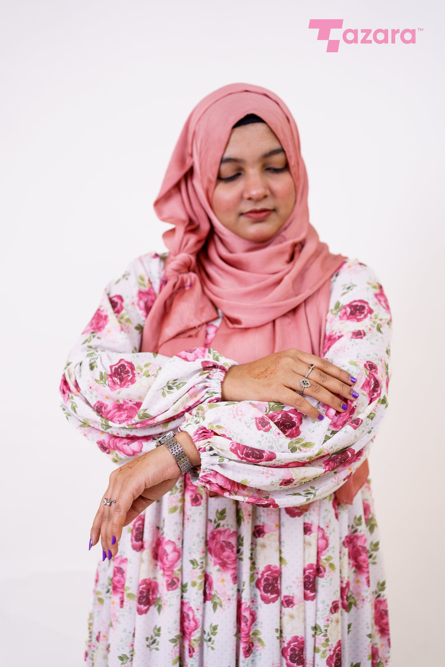 White Rose Long Gown