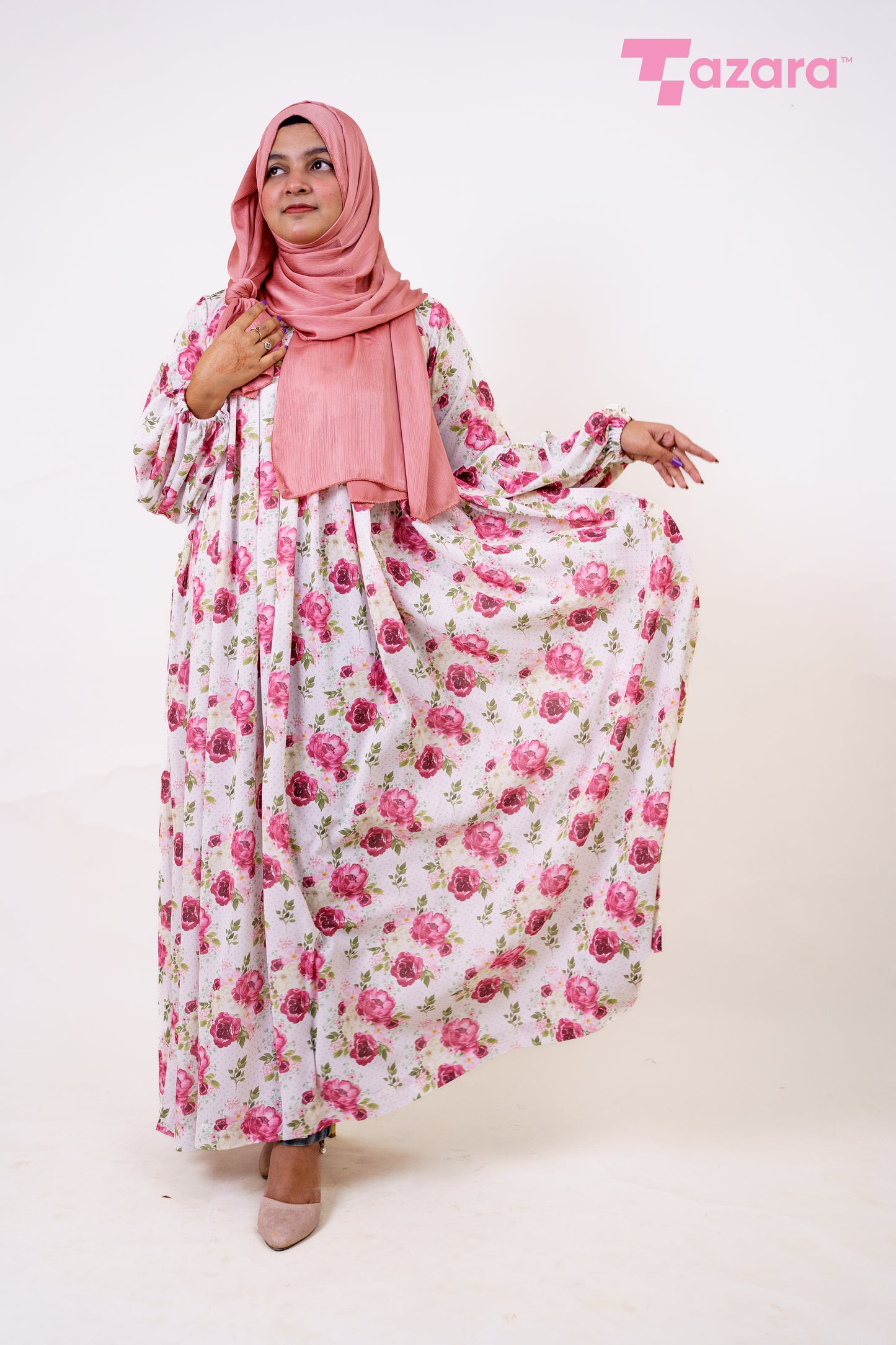 White Rose Long Gown