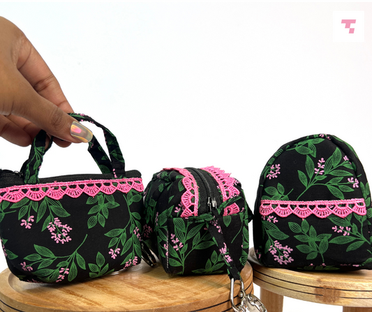 Black Pink Key Charm